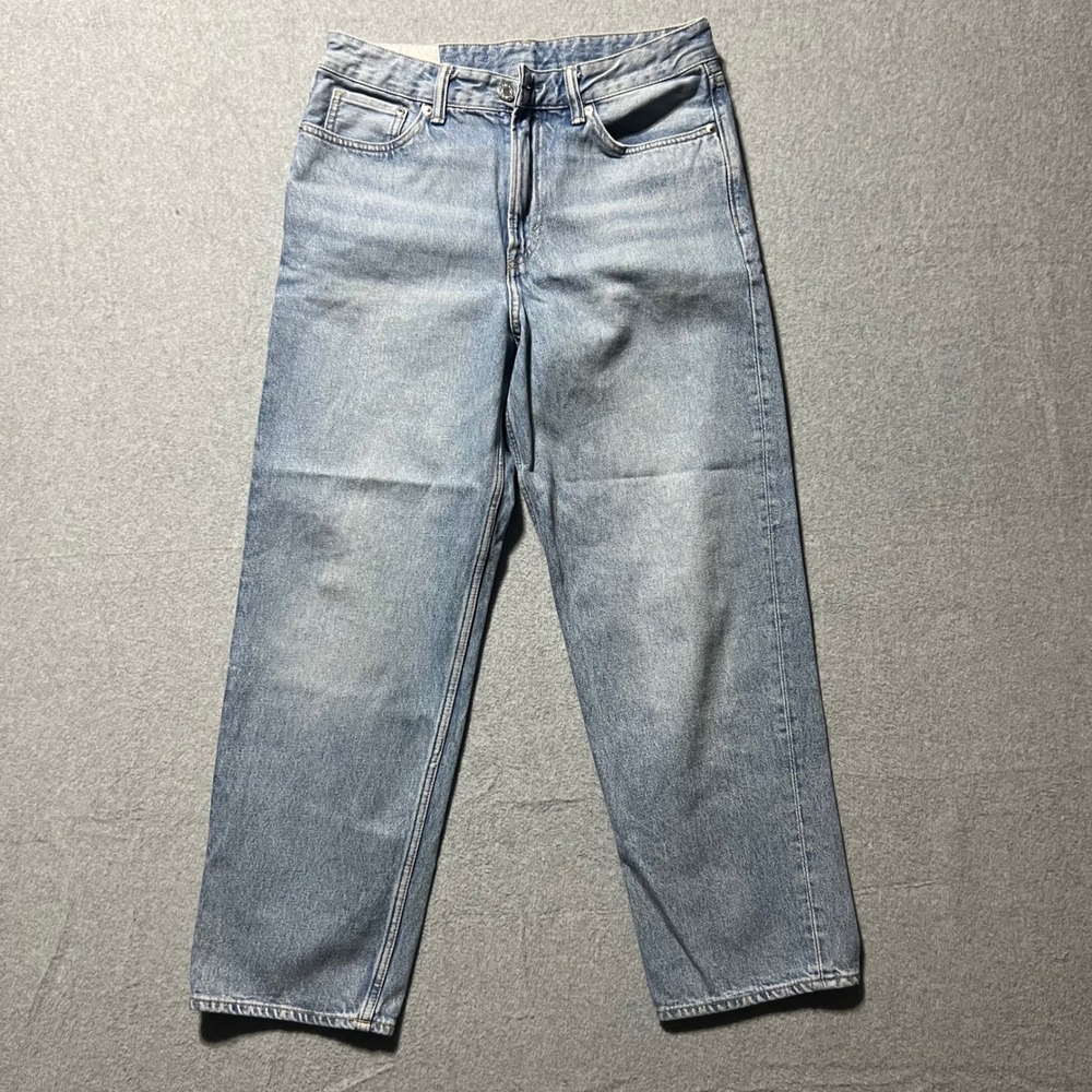 HM Loose Ample Jeans Mens 30/32 Light Wash Wide Leg Utility Baggy Denim Pants